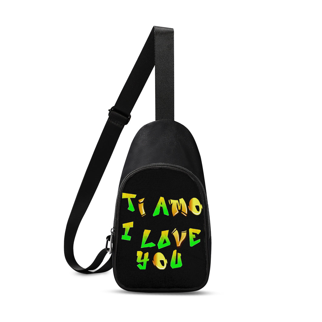 Ti Amo I love you -  Exclusive Brand  - Hip Hop Lettering - Chest Bag