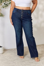 Load image into Gallery viewer, Kancan Full Size Mid Rise Flare Jeans Ti Amo I love you
