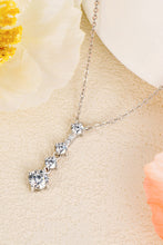 Load image into Gallery viewer, Keep You There Multi-Moissanite Pendant Necklace Ti Amo I love you
