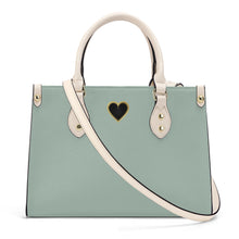 Load image into Gallery viewer, Ti Amo I love you - Exclusive Brand - Powder Ash - Luxury Womens PU Tote Bag - Cream Straps
