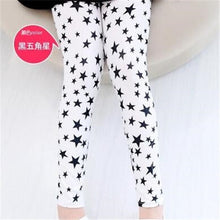 Load image into Gallery viewer, Kids Girls Leggings Spring Summer Flower Printed Children Trousers Girl Casual Pencil Pants Cute Toddler Leggings Ti Amo I love you
