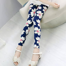 Load image into Gallery viewer, Kids Girls Leggings Spring Summer Flower Printed Children Trousers Girl Casual Pencil Pants Cute Toddler Leggings Ti Amo I love you
