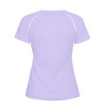 Load image into Gallery viewer, TI Amo I love you - Exclusive Brand - Lilac - Double White Heart - Women&#39;s T shirt
