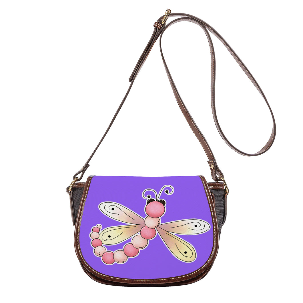 Ti Amo I love you - Exclusive Brand - Heliotrope 3 - Dragonfly - Saddle Bag