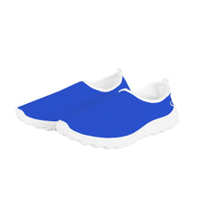 Load image into Gallery viewer, Ti Amo I love you - Exclusive Brand - Enchanting Sapphire - Double White Heart - Women&#39;s Mesh Running Shoes - White Soles
