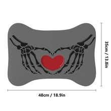 Load image into Gallery viewer, Ti Amo I love you - Exclusive Brand - Dove Gray - Skeleton Hands with Heart  - Big Paws Pet Rug
