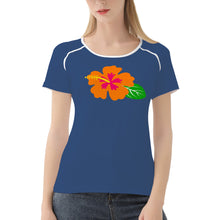 Load image into Gallery viewer, Ti Amo I love you - Exclusive Brand  - San Juan - Hawaiian Flower - Women&#39;s T shirt - Sizes XS-2XL
