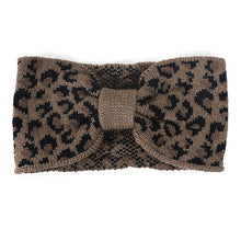 Load image into Gallery viewer, LEOPARD PRINT WINTER HEAD BAND Ti Amo I love you
