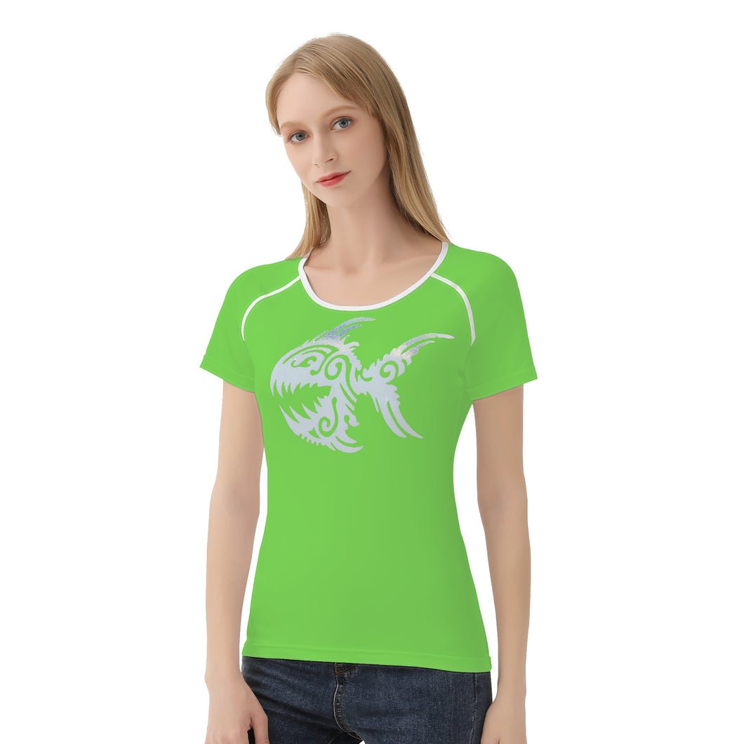 Ti Amo I love you - Exclusive Brand  - Pastel Green - Angry Fish - Women's T shirt