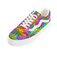 Load image into Gallery viewer, Ti Amo I love you - Exclusive Brand - Rainbow Kaleidoscope - Low Top Flat Sneaker
