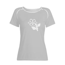 Load image into Gallery viewer, Ti Amo I love you - Exclusive Brand - Silver - White Daisy - Women&#39;s T shirt
