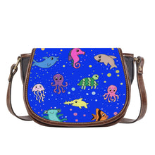 Load image into Gallery viewer, Ti Amo I love you - Exclusive Brand - Blue Blue Eyes - Sea Creatures - Saddle Bag
