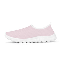 Load image into Gallery viewer, Ti Amo I love you - Exclusive Brand - Pretty in Pink - Double White Heart - Women&#39;s Mesh Running Shoes - White Soles
