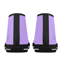 Load image into Gallery viewer, Ti Amo I love you - Exclusive Brand - Lucid Lavender - Paper Airplane - High-Top Canvas Shoes - Black Soles
