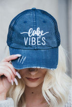 Load image into Gallery viewer, Lake Vibes Embroidered Trucker Hat Ti Amo I love you
