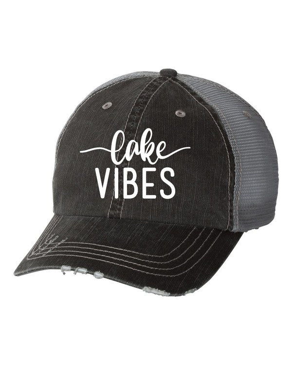 Lake Vibes Embroidered Trucker Hat Ti Amo I love you