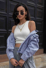 Load image into Gallery viewer, Lapel Collar Long Sleeve Denim Jacket Ti Amo I love you
