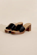 Load image into Gallery viewer, Lauren - Black or Tan - Slide Mule Heels Ti Amo I love you
