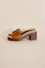 Load image into Gallery viewer, Lauren - Black or Tan - Slide Mule Heels Ti Amo I love you
