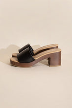 Load image into Gallery viewer, Lauren - Black or Tan - Slide Mule Heels Ti Amo I love you
