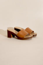 Load image into Gallery viewer, Lauren - Black or Tan - Slide Mule Heels Ti Amo I love you
