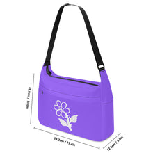 Load image into Gallery viewer, Ti Amo I love you - Exclusive Brand - Heliotrope 3 - White Daisy -  Journey Computer Shoulder Bag
