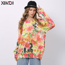 Load image into Gallery viewer, Leisure Round Neck Long Sleeve Pullover Shirt Ti Amo I love you
