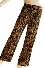 Load image into Gallery viewer, Leopard Animal Print Wide Leg Pants Ti Amo I love you
