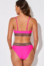 Load image into Gallery viewer, Leopard Contrast Bikini Set - Sizes XS-XL Ti Amo I love you
