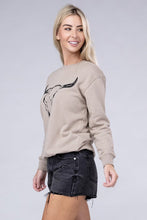 Load image into Gallery viewer, Light Mocha - Cow Skull Sweatshirts Ti Amo I love you
