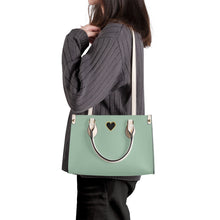 Load image into Gallery viewer, Ti Amo I love you - Exclusive Brand - Spring Rain - Luxury Womens PU Tote Bag - Cream Straps
