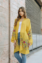 Load image into Gallery viewer, Long Floral Kimono Cardigan Ti Amo I love you
