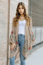 Load image into Gallery viewer, Long Floral Kimono Cardigan Ti Amo I love you
