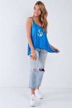 Load image into Gallery viewer, Love Anchor, The Soul Scoop Neck Tank Top Ti Amo I love you
