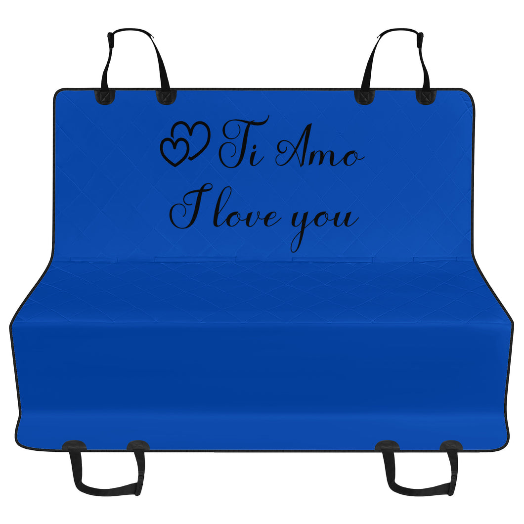 Ti Amo I love you - Exclusive Brand - Cobalt - Car Pet Seat Covers