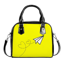 Load image into Gallery viewer, Ti Amo I love you  - Exclusive Brand - Yellow - Paper Airplane - Shoulder Handbag
