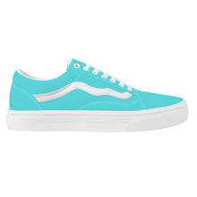 Load image into Gallery viewer, Ti Amo I love you - Exclusive Brand - Medium Turquoise Blue - Low Top Flat Sneaker
