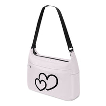 Load image into Gallery viewer, Ti Amo I love you - Exclusive Brand  - Prim - Double Black Heart - Journey Computer Shoulder Bag
