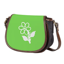 Load image into Gallery viewer, Ti Amo I love you - Exclusive Brand  - Pastel Green - White Daisy - Saddle Bag
