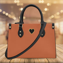 Load image into Gallery viewer, Ti Amo I love you - Exclusive Brand - Raw Sienna - Luxury Womens PU Tote Bag - Black Straps
