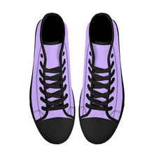 Load image into Gallery viewer, Ti Amo I love you - Exclusive Brand - Lucid Lavender - Paper Airplane - High-Top Canvas Shoes - Black Soles
