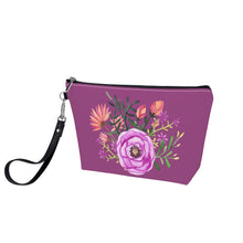 Load image into Gallery viewer, Ti Amo I love you - Exclusive Brand - Cannon Pink - Floral - Sling Cosmetic Bag
