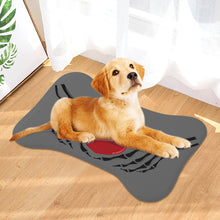 Load image into Gallery viewer, Ti Amo I love you - Exclusive Brand - Dove Gray - Skeleton Hands with Heart  - Big Paws Pet Rug
