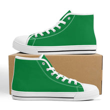 Load image into Gallery viewer, Ti Amo I love you - Exclusive Brand - Fun Green - High-Top Canvas - White Soles
