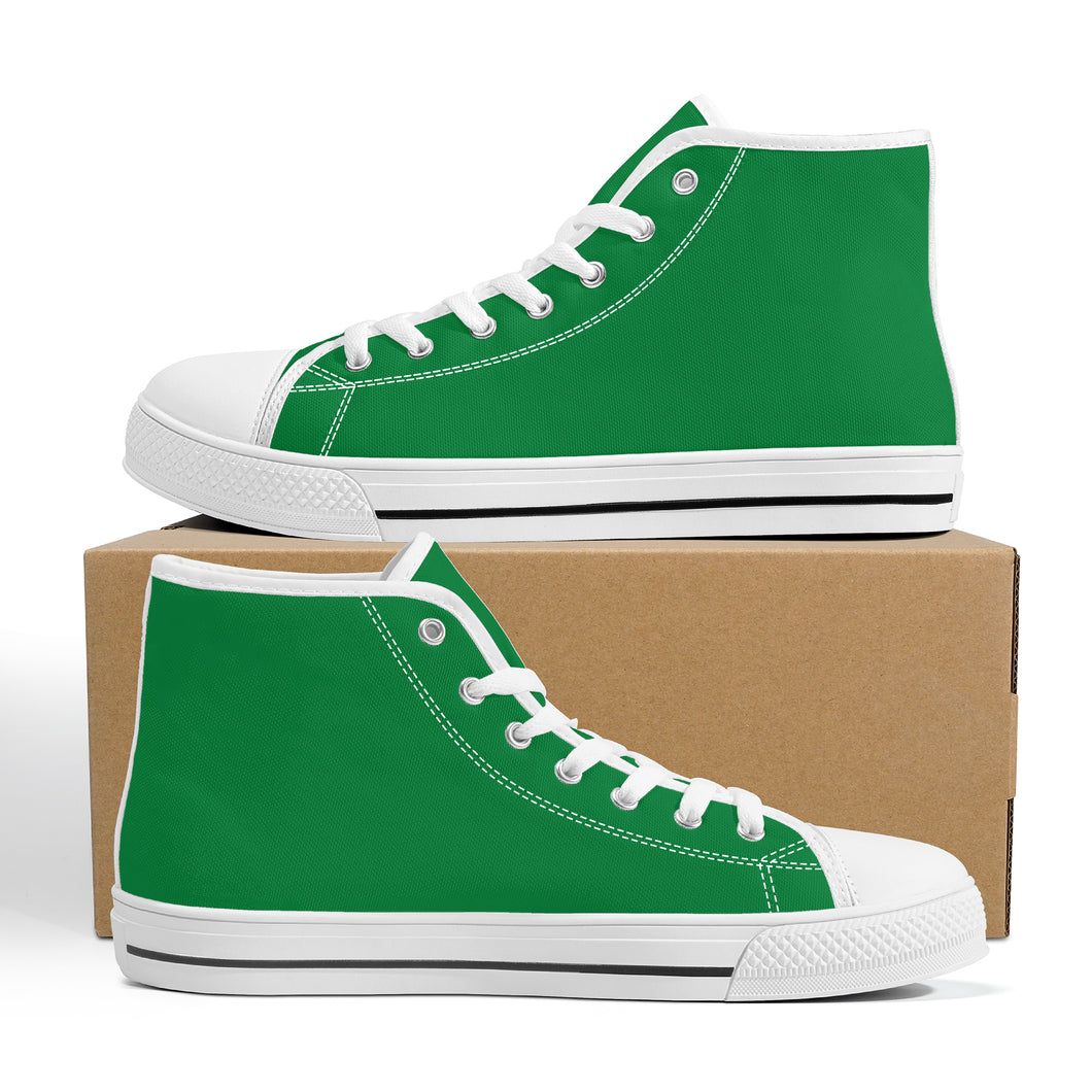 Ti Amo I love you - Exclusive Brand - Fun Green - High-Top Canvas - White Soles