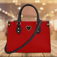 Load image into Gallery viewer, Ti Amo I love you - Exclusive Brand - Guardsman Red - Luxury Womens PU Tote Bag - Black Straps
