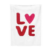 Load image into Gallery viewer, Ti Amo I love you - Exclusive Brand - White - Red Love - Baby Soft Blanket
