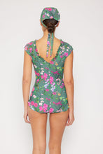 Load image into Gallery viewer, Marina West Swim Bring Me Flowers V-Neck One Piece Swimsuit In Sage - Sizes S-2XL Ti Amo I love you
