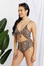 Load image into Gallery viewer, Marina West Swim Lost At Sea Cutout One-Piece Swimsuit - Sizes S-2XL Ti Amo I love you
