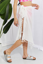 Load image into Gallery viewer, Marina West Swim Relax and Refresh Tassel Wrap Cover-Up Ti Amo I love you
